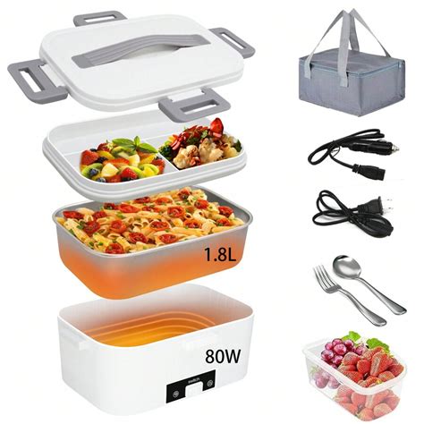 cts zoom electric lunch box|Electric Lunch Box 80W Fastest Food Heater 1.8L, 4 IN 1 .